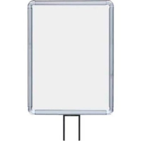 LAVI INDUSTRIES , Vertical Fixed Sign Frame, , 11" x 14", For 13' Posts, Chrome 50-1131F12V-S/CL